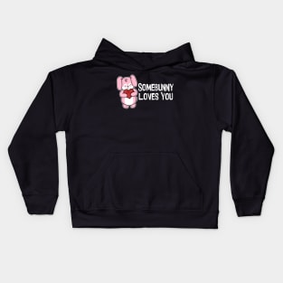 Somebunny Loves You Kids Hoodie